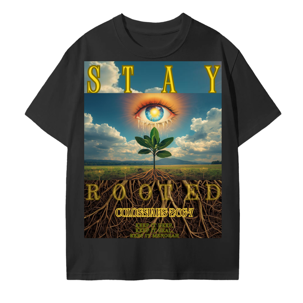 STAY ROOTED Cotton T-Shirt